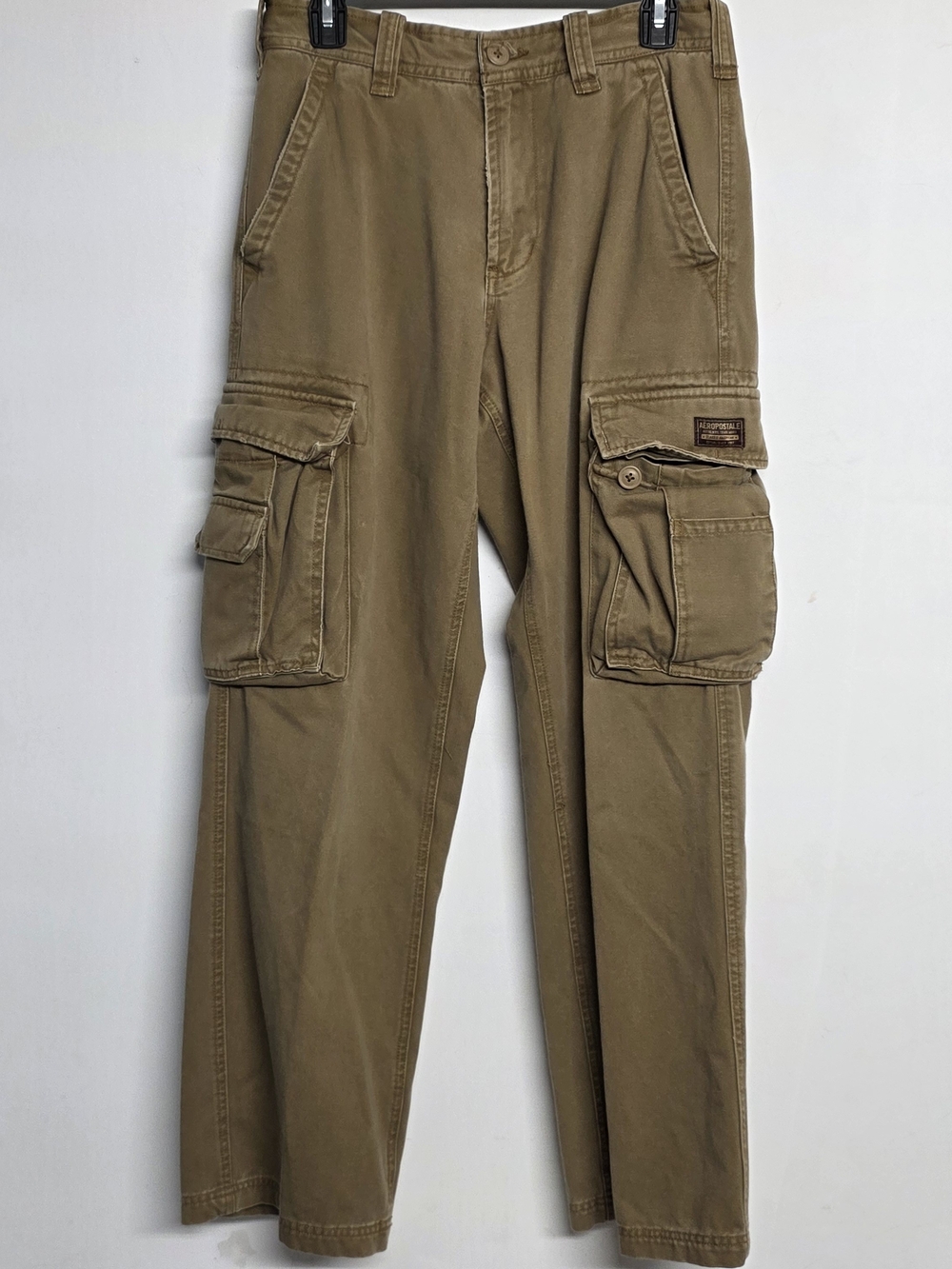 Vintage Aéropostale Cargo Pants Mens 29x32 Brown Khaki 100% Cotton Y2K